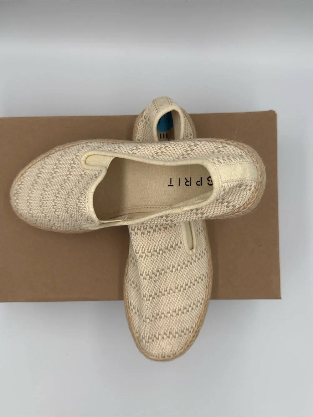Espirit Women’s Slip-On Espadrille Sneakers in Beige Size 7.5